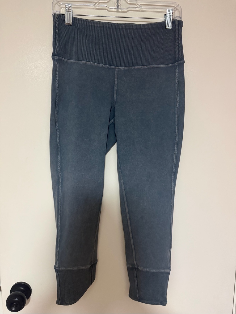 lululemon athletica Washed Charcoal Cropped High-Rise Leggings